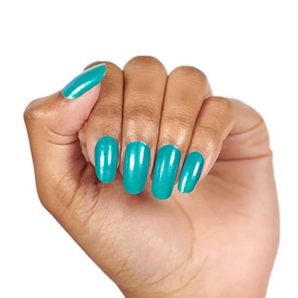 *Retired* Color Street: Brave and Bold | Teal Blue Shimmer Fall Summer Spring - Picture 8 of 10
